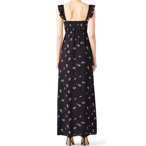 Flynn Skye Black Raining Jasmine Bardot Square Neck Sleeveless Casual Maxi Dress - Picture 5 of 15